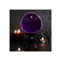 Large Purple Crystal Ball on Stand