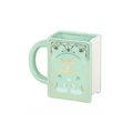 Coffee and Books Green Book Shaped Mug