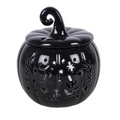 Black Folk Pumpkin Oil Burner and Wax Warmer