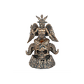 Gold Baphomet LED Backflow Incense Burner