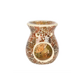 Small Brown Crackle Oil Burner and Wax Warmer