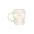 Matte White Skull Mug