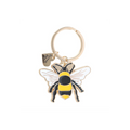 Queen Bee Enamel Keyring