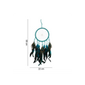 Turquoise Peacock Feather Dreamcatcher