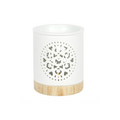 White Mandala Cut Out Oil Burner