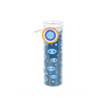 All Seeing Eye Print White Rose Tube Candle
