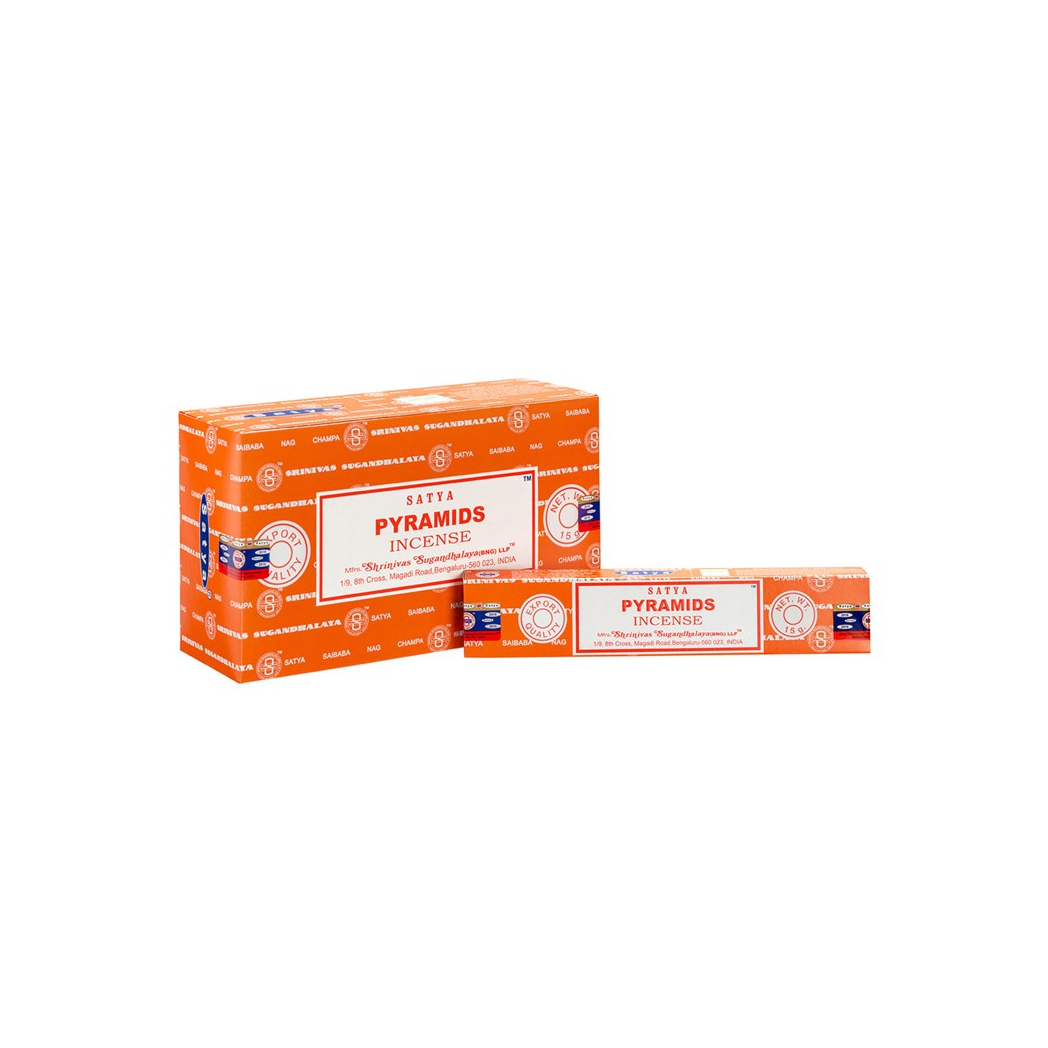 Set of 12 Pyramids Incense Sticks by Satya (12/50)