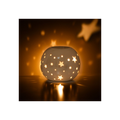 White Iridescent Star Oil Burner and Wax Warmer