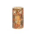 Pillar Brown Crackle Oil Burner and Wax Warmer