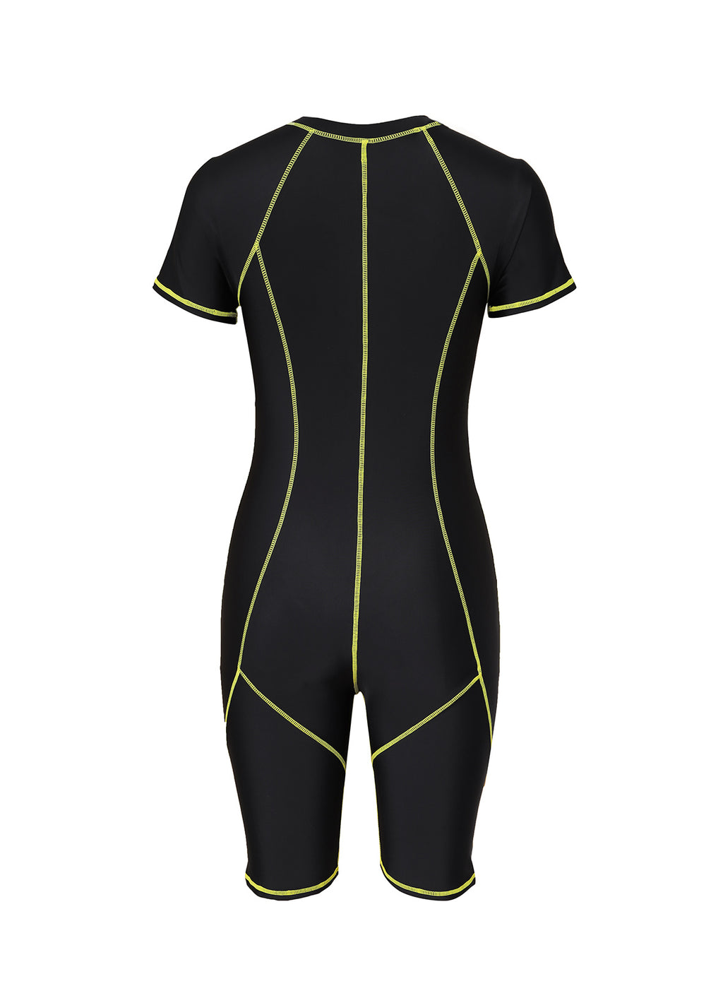 Black Seam Contoured Zip Front Wetsuit