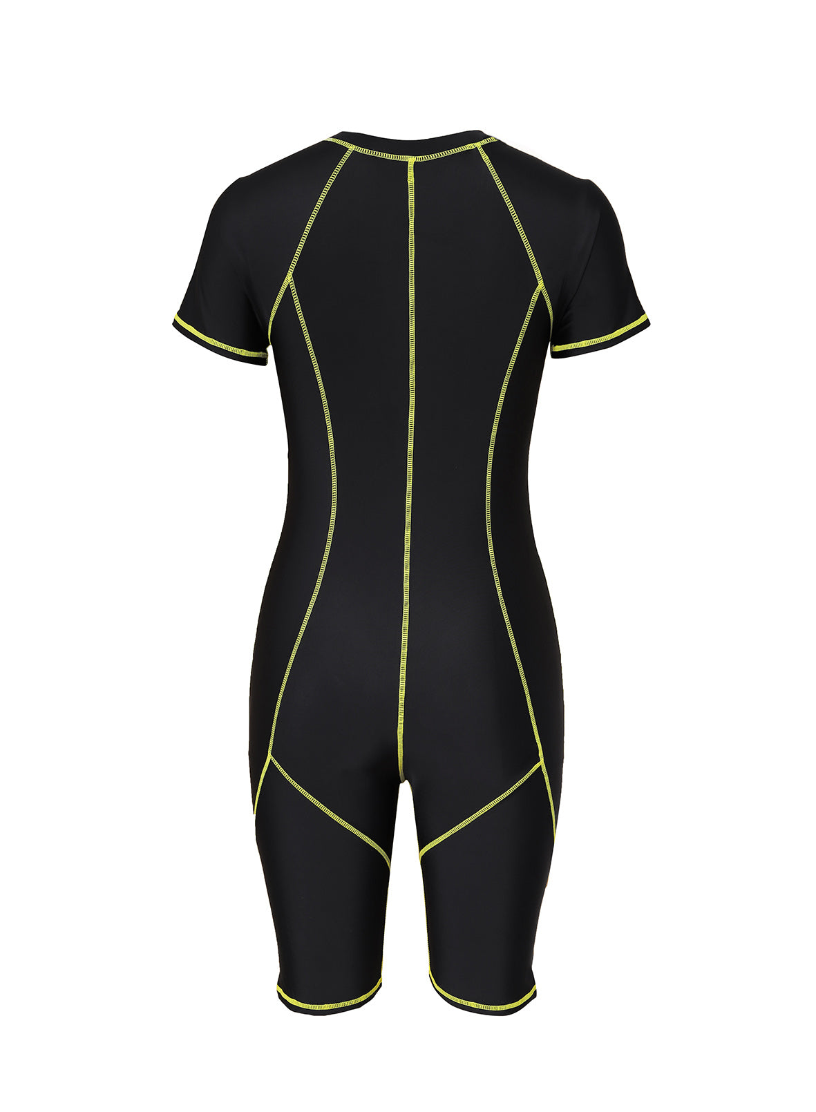 Black Seam Contoured Zip Front Wetsuit