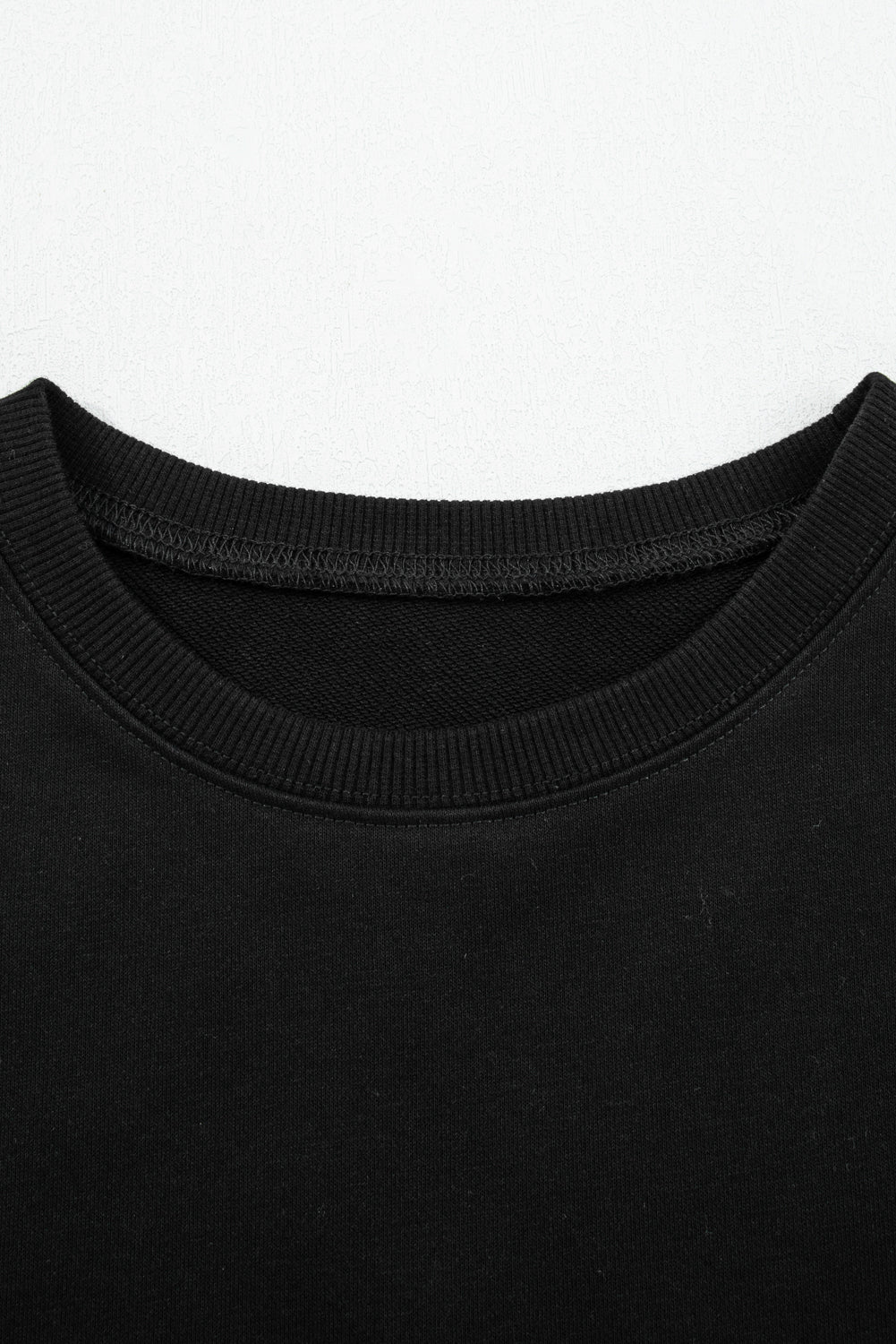 Black Varsity Stripe Detail Drop Shoulder Pullover Mini Skort Set