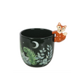 Green Forest Plant Pot with Fox