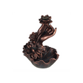 Bronze Effect Hand with Flower Backflow Incense Burner