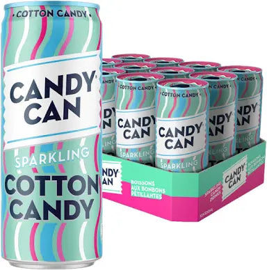 Candy Can Sparkling Cotton Candy Flavour Cans 12 x 330ml