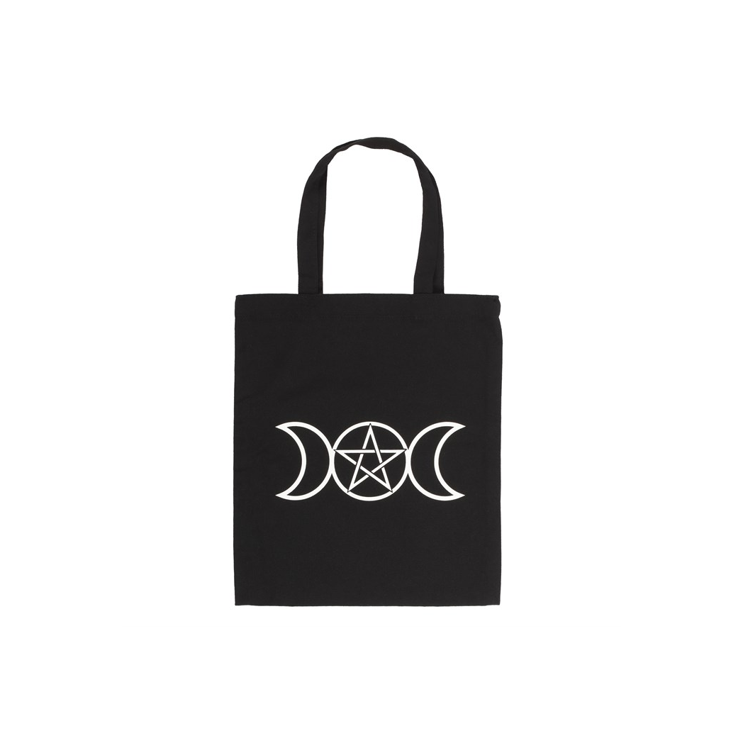 Triple Moon Polycotton Tote Bag