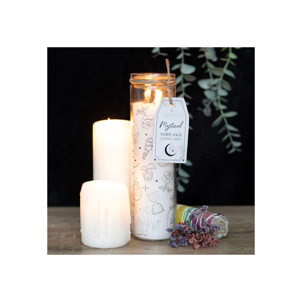 Mystical White Sage Tube Candle
