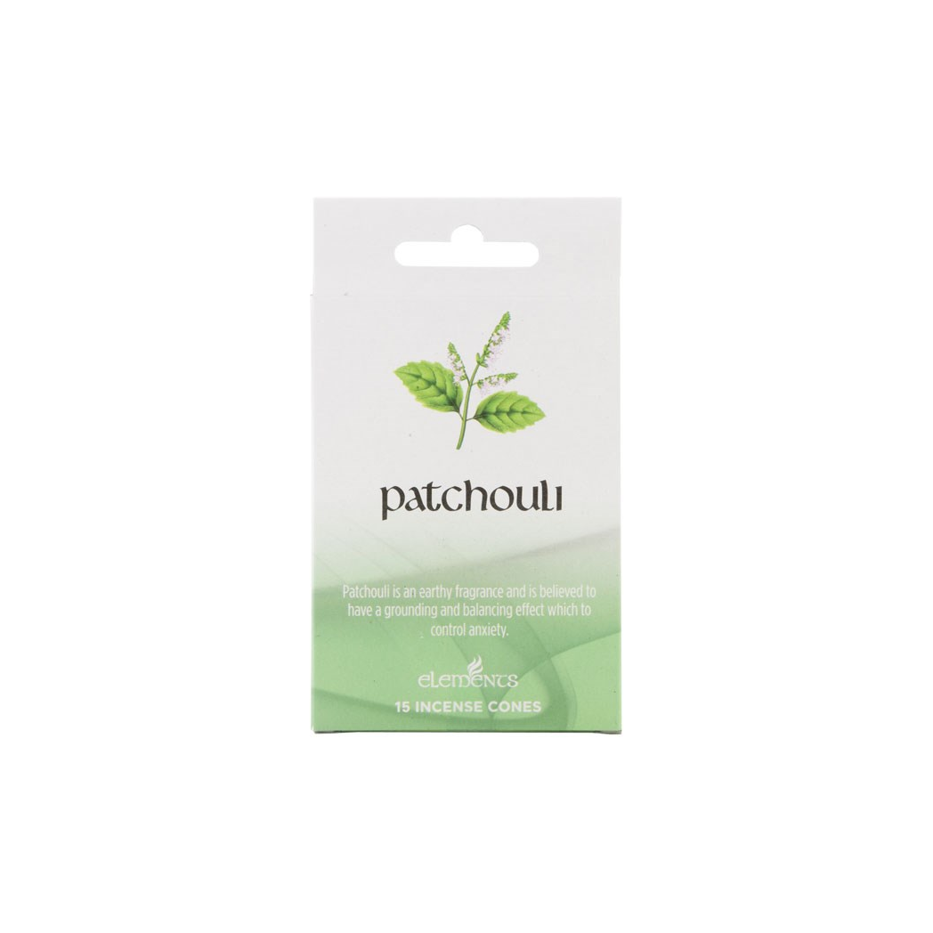 Set of 12 Packets of Elements Patchouli Incense Cones