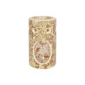 Gold Pillar Crackle Glass Oil Burner and Wax Warmer