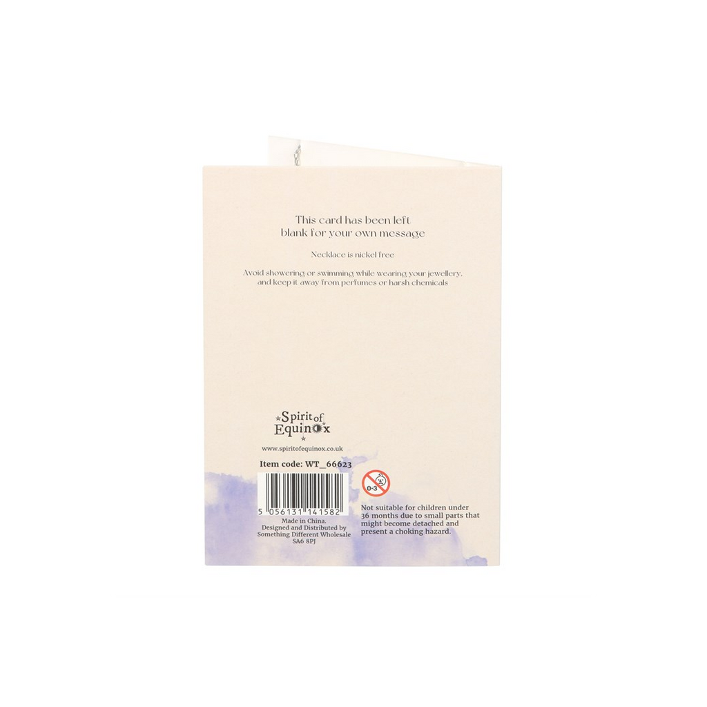 Opalite Triple Moon Necklace Card