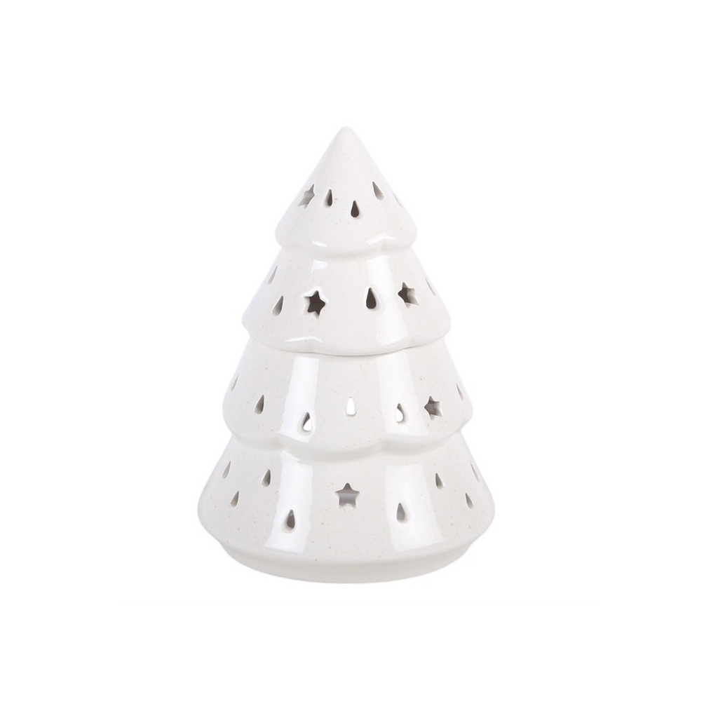White Winter Fir Tree Oil Burner