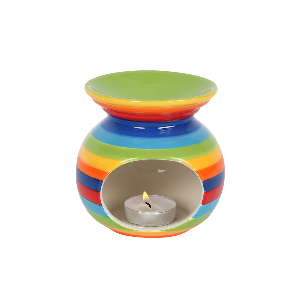 Rainbow Stripe Oil Burner