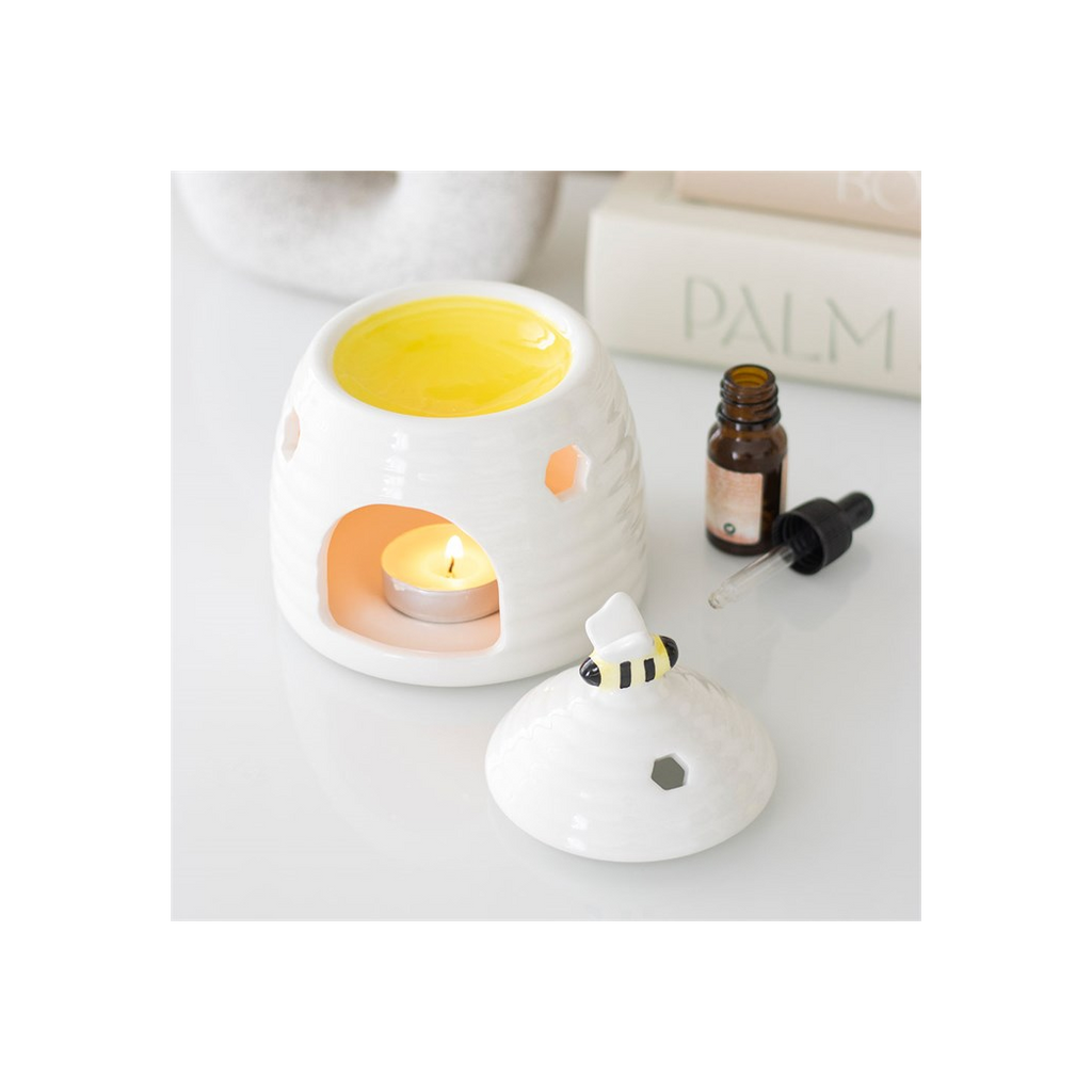 White Beehive Oil Burner