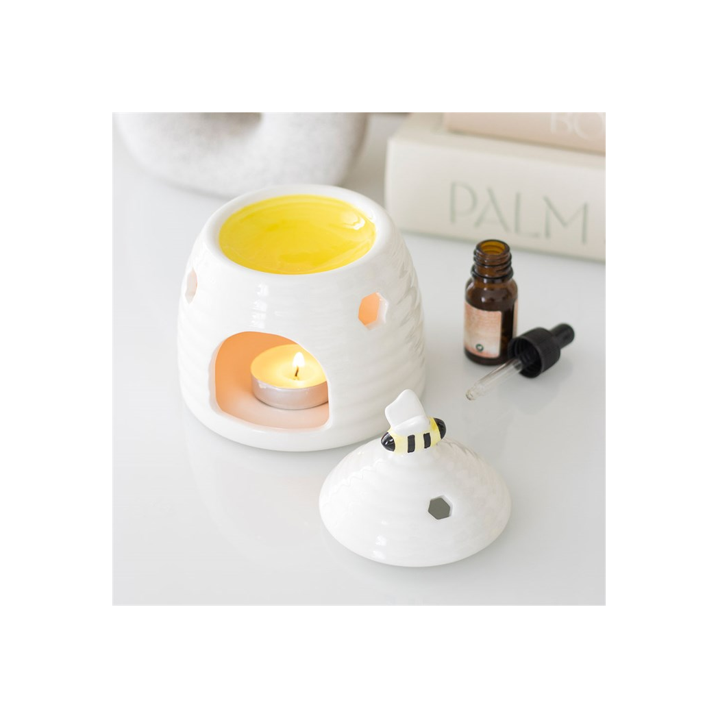 White Beehive Oil Burner