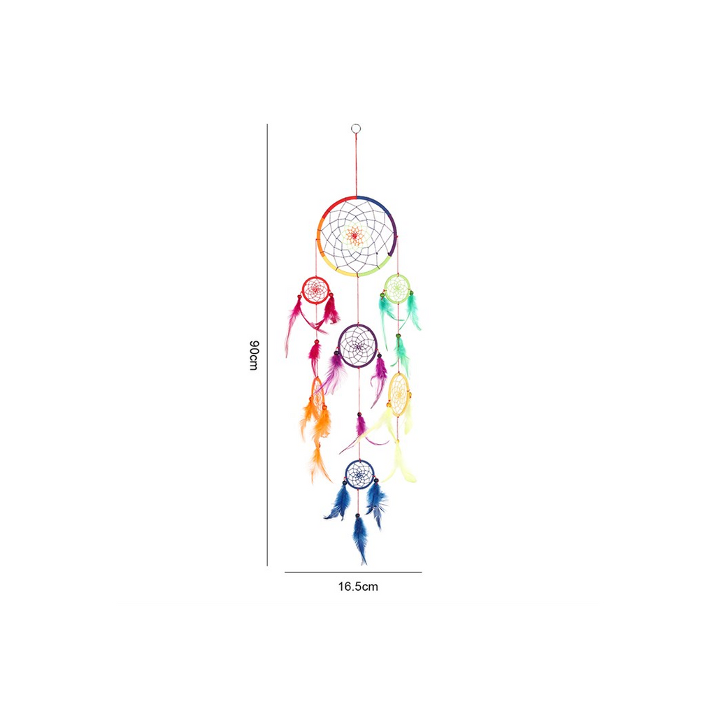 90cm Multi Rainbow Dreamcatcher