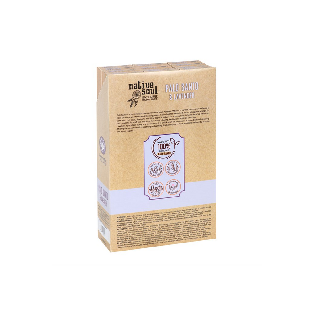 Set of 12 Palo Santo & Lavender Smudge Incense Sticks