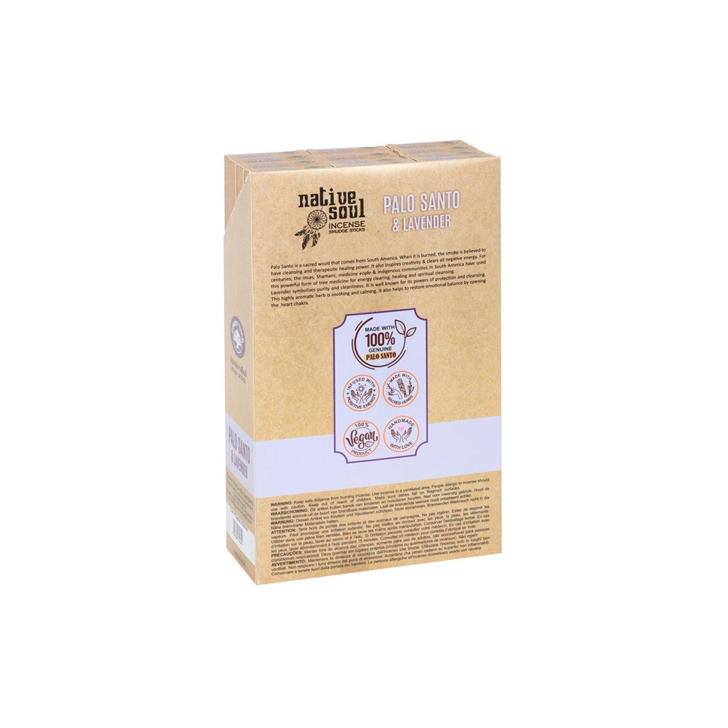 Set of 12 Palo Santo & Lavender Smudge Incense Sticks